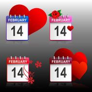 Set calendars Valentines N2