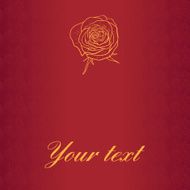 Floral composition with rose