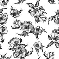 Vintage floral seamless pattern N33