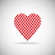 Rough net heart