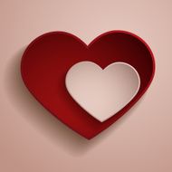 Red and white hearts Valentine&#039;s day background