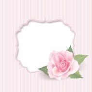 Flower rose frame Floral spring decor N2