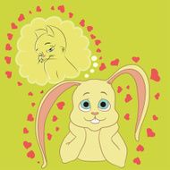 funny bunny dreams of love
