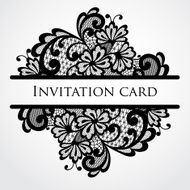 Vector lace card N12