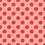 Floral seamless pattern with repeating rose N2