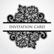 Vector lace card N13