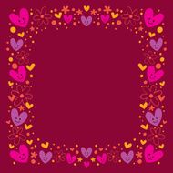hearts and flowers frame N2