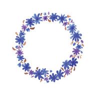 Floral Frame watercolor N3