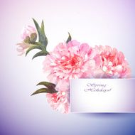 Peonies flowers background