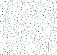 Fine Floral Ornament Seamless Pattern Background
