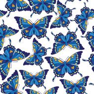 seamless pattern with butterflies N75