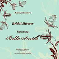 Wedding or invitation card abstract vector flower pattern background