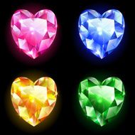diamonds in the shape of heart