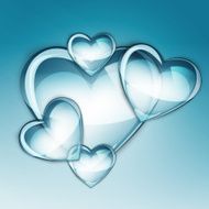water drop heart two