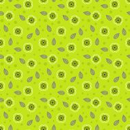 Ditsy pattern with small white sakura flowers