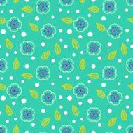 Ditsy pattern with small white sakura flowers N2