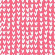Velentine's day pattern with hand painted hearts N7