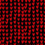 Velentine's day pattern with hand painted hearts N8