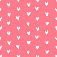 Velentine's day pattern with hand painted hearts N15