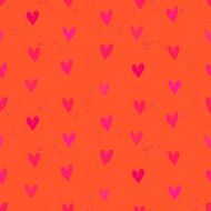 Velentine's day pattern with hand painted hearts N16