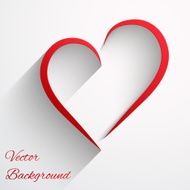 Background with beautiful line of heart Vector