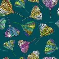 Seamless texture with flowers N119