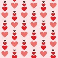 Seamless hearts pattern for Valentine&#039;s day