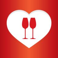 Couple Dating Vector Concept Paper Cut Style