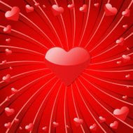 vector abstract background of Heart