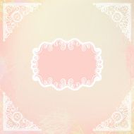 ornamental decorative blank with frame and corners