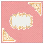 decorative corners and frame in vintage style