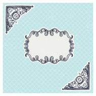 decorative corners and frame in vintage style N2