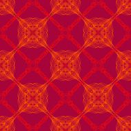 neon red pattern with renaissance motifs N2
