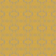Art deco floral vector seamless pattern