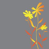 three solar flowers