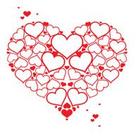 Love symbol red heart