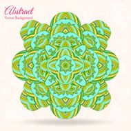 Nice floral greeting card with leaves N2