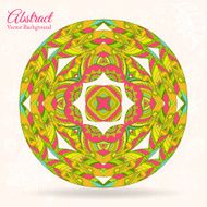 Nice floral greeting card with leaves N4
