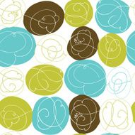 abstract seamless background with calligraphic elements retro colors N2