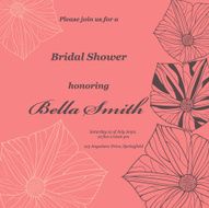 Wedding or invitation card abstract vector flower pattern background N6