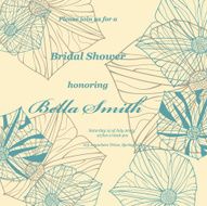 Wedding or invitation card abstract vector flower pattern background N7