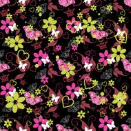 floral background seamless pattern wallpaper N33
