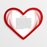 Background with red hearts Vector illustration