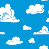 Clouds seamless pattern N14