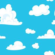 Clouds seamless pattern N16