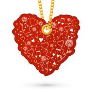 Heart of balloons and flowers N2