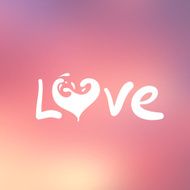 Abstract background with text for love confession N3