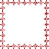 frame from the red Ukrainian patterns