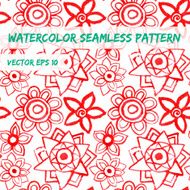 Watercolor seamless pattern N53