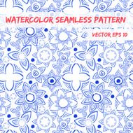Watercolor seamless pattern N54